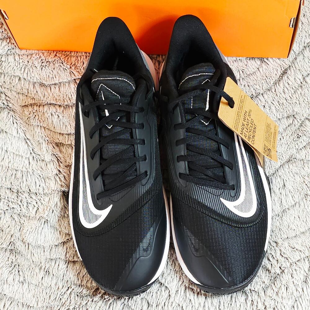 NIB - Nike Precision 7 Basketball Shoes - Black/White/Iron Grey – Men’s 8.5 - Picture 2 of 10